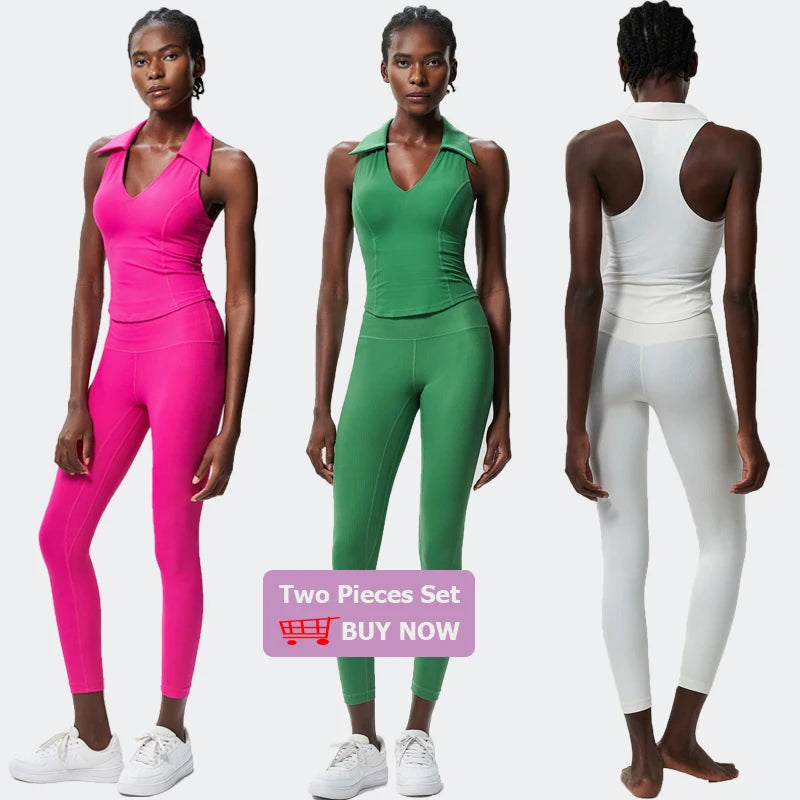 Ärmelloses Fitness-Yoga-Shirt Damen Sommer Slim Fit V-Ausschnitt Gym Lauftop Atmungsaktive Schnelltrocknende Sportbekleidung Workout Kleidung