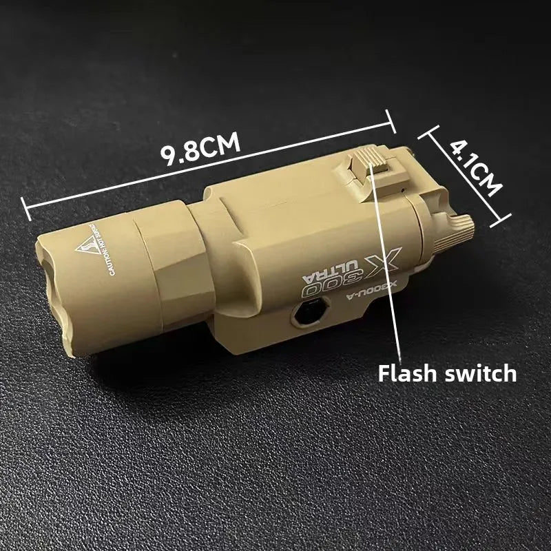 Taktische Lampe X300 X300U Nylon Pistolen-Blitzlicht LED passend für 20mm Schiene Airsoft Hängende Jagd Taschenlampe