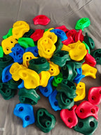 Kids Plastic Rock Climbing Wall Holds Games Indoor Outdoor Climbing Stones Set Playground DIY Rock Stone Wall Random Color