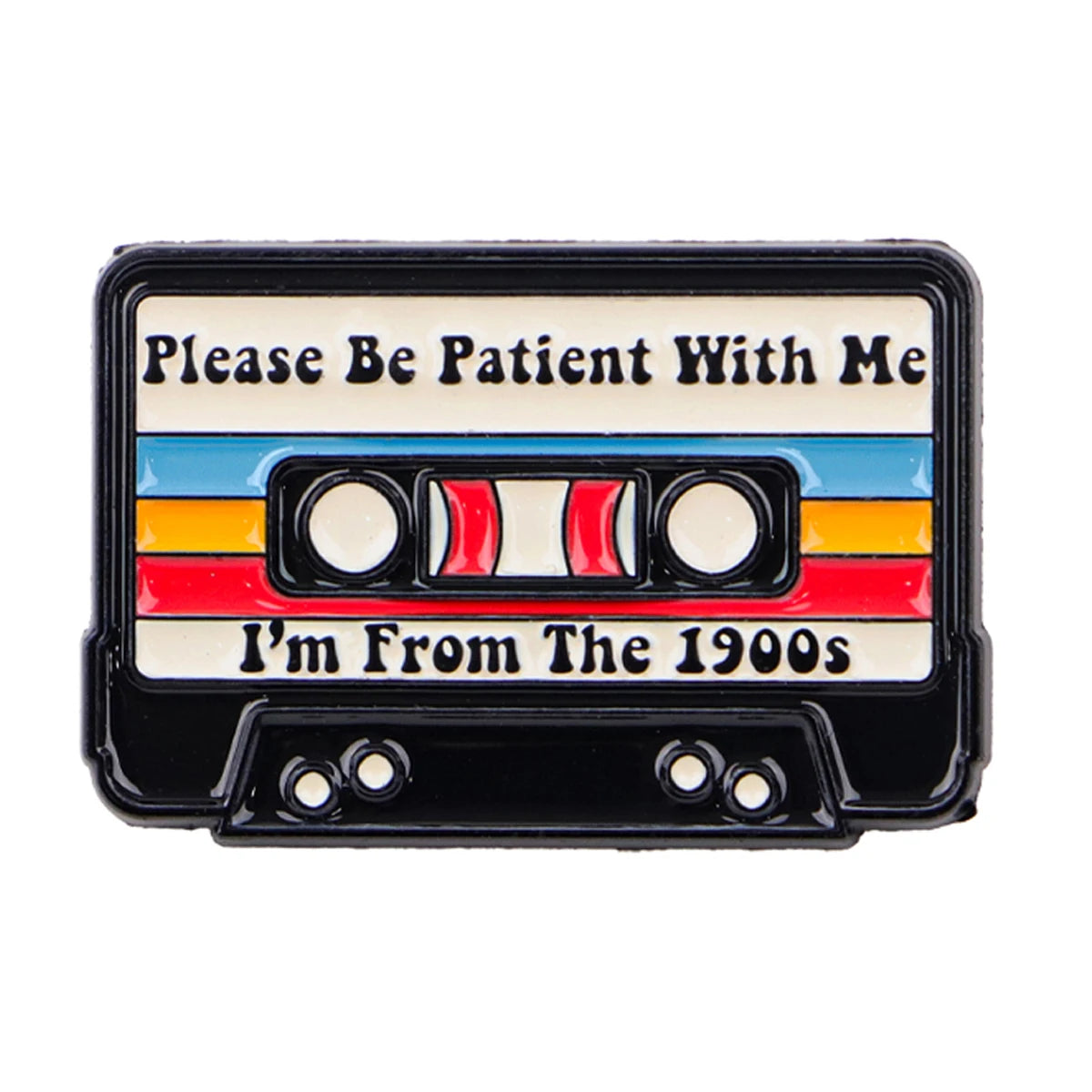 Retro 80s 90s Enamel Pins Vintage Cassette Tape Brooches Old School Lapel Pins for Backpacks Jewelry Gift For Friends