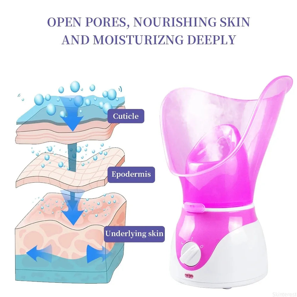 Gesichtsdampfer Gesichtsdampfgerät Hautbefeuchter Porenreiniger Gesichtsdampfgerät Heißdampfer Home SPA Maschine Hautpflege Luftbefeuchter