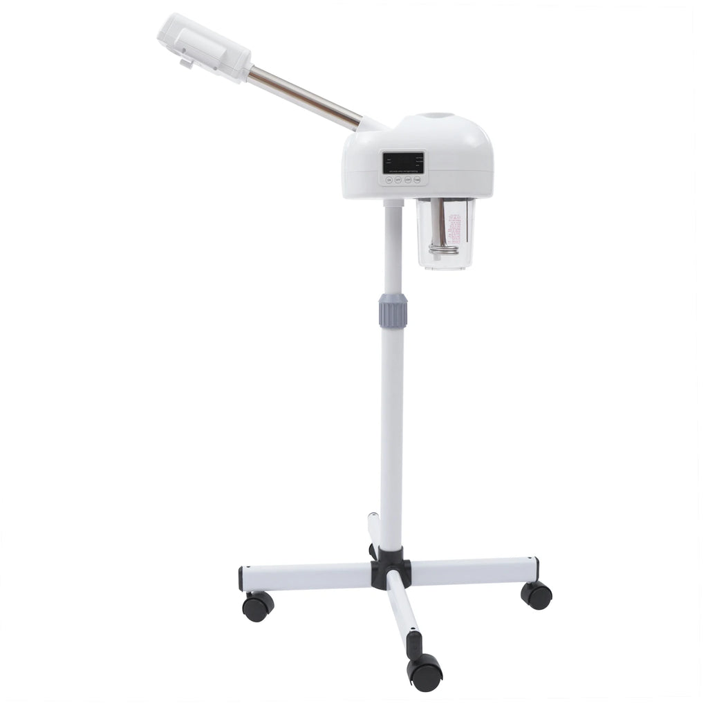 Professioneller Gesichtsbedampfer Nano-Ionen Ozon Heißdampf mit LCD-Bildschirm Höhenverstellbar für Salon Zuhause Spa Anti-Aging