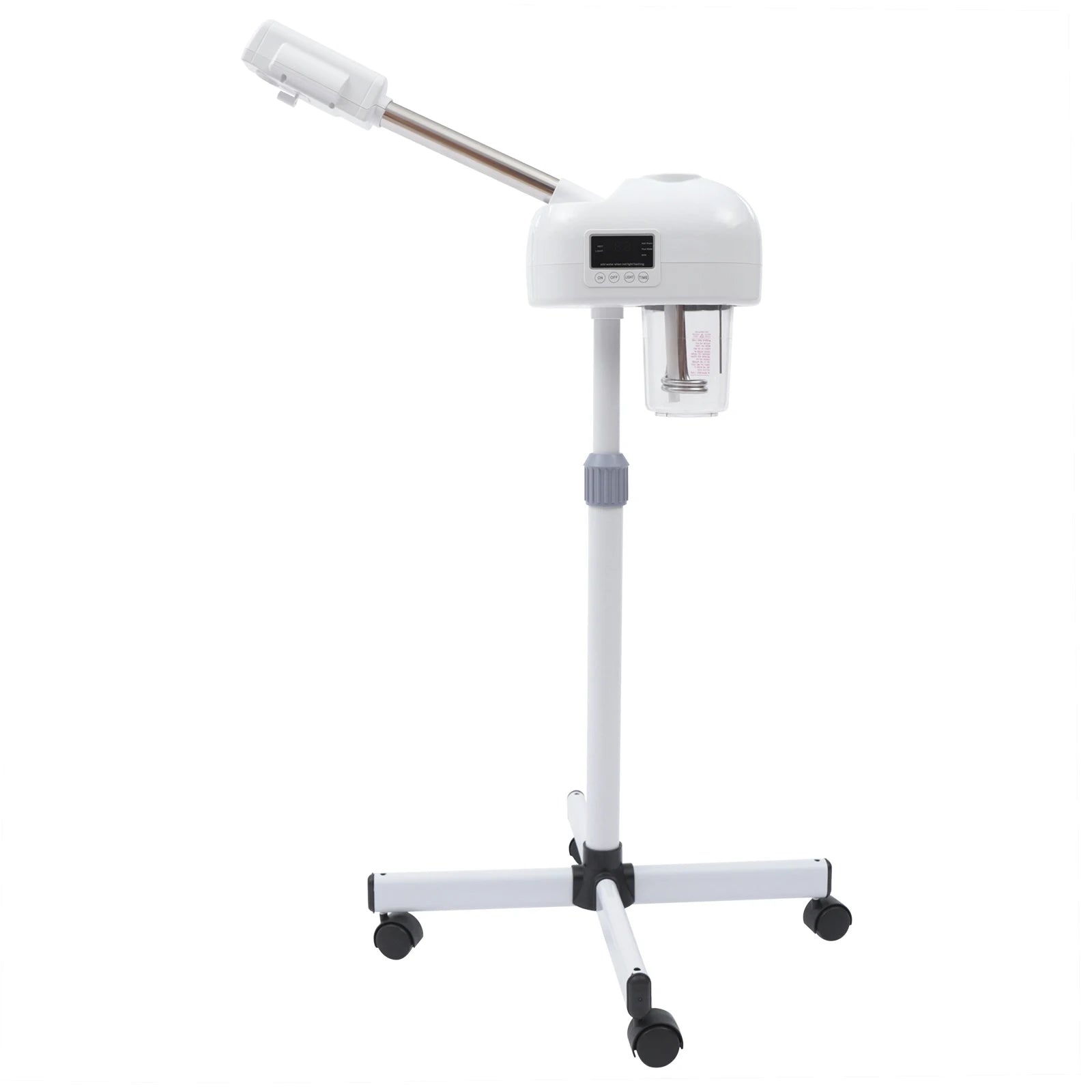 Professioneller Gesichtsbedampfer Nano-Ionen Ozon Heißdampf mit LCD-Bildschirm Höhenverstellbar für Salon Zuhause Spa Anti-Aging