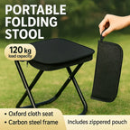 Tragbare Klapp-Angelausrüstung Leichtes Gestell aus Eisenlegierung Klappbare Outdoor Camping Picknickbank Handtasche Kompakter Robuster Hocker