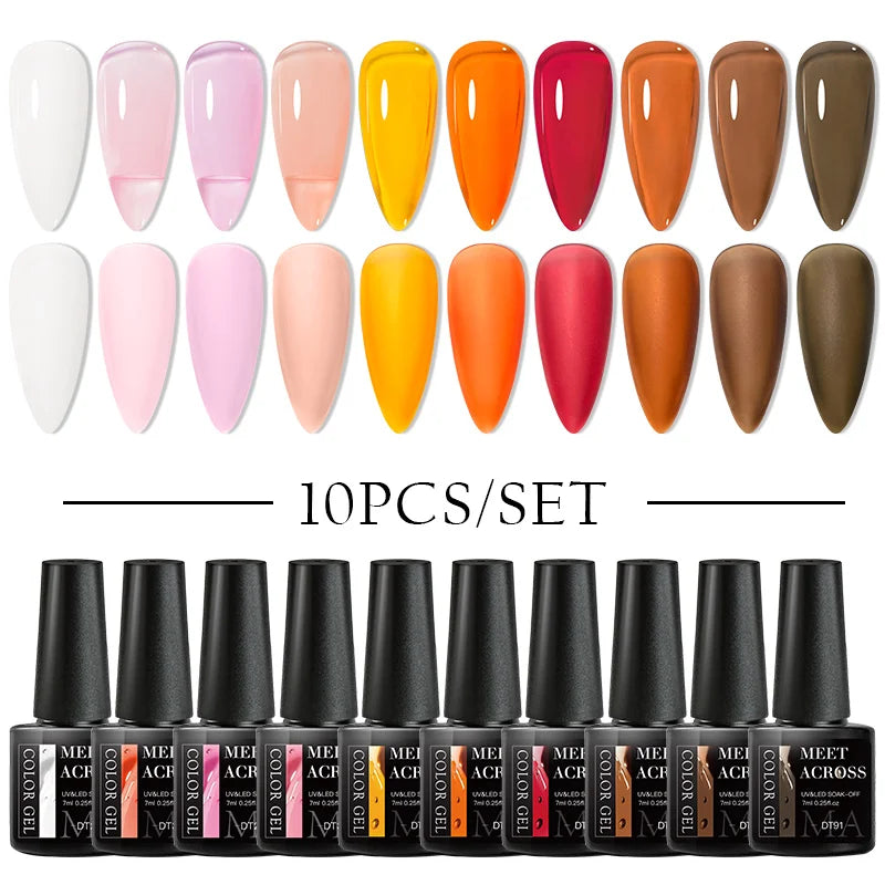 10/12PCS/SET Katze Magnetisches Gel Nagellack Set 9D Reflektierendes Glitzer Gel Halbpermanentes UV Gel Soak Off Funkelndes Nagelkunst Kits