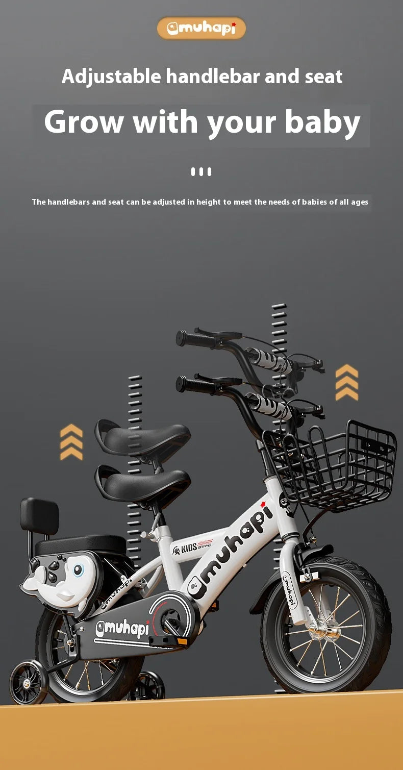 Fahrrad 2-8 Jahre 12-20 Zoll Tretfahrrad Stützrad Fahrrad