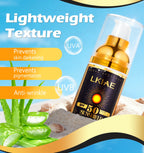 LKIAE Sonnencreme, Breitspektrum LSF 50, UVA/UVB, leicht & nicht fettend, Sonnenschutz, für Gesicht, Körper, nicht komedogen, 60ml