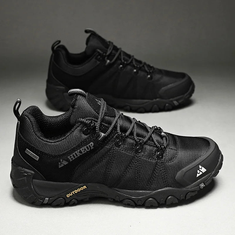 HIKEUP Rutschfeste Herren Wanderschuhe Atmungsaktive Outdoor Abriebfeste Spritzwassergeschützte Kletterschuhe Herren Sneaker Tourismus Bergschuhe