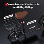 ISCOOTER i12 Elektroroller für Erwachsene 500W Motor E-Scooter 36V7.5AH Akku Elektroroller 12 Zoll Straßenreifen Elektroroller