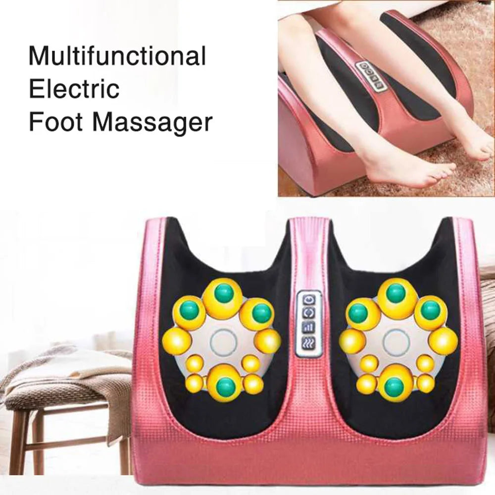 Elektrisches Fußmassagegerät Heiztherapie Heißkompression Shiatsu Knetrollen Muskelentspannung Schmerzlinderung Fuß-Spa-Maschine