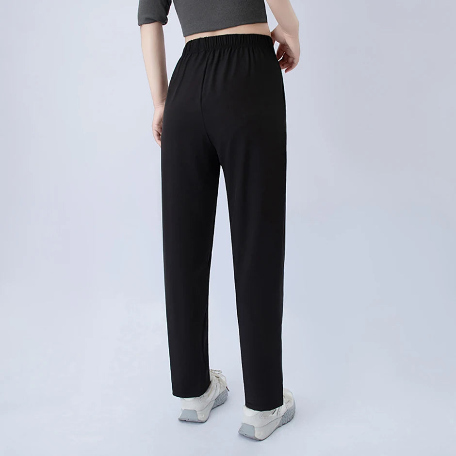 1/3 piece set summer women's letter printed pocket casual pants, comfortable plus size youth student sports running harem pants
