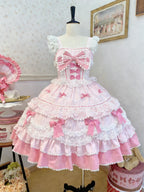 Japanisches Sommer-Kawaii-Lolita-Kleid Damen Party Vintage Süße Spitze Schleife Geburtstags-Kuchenkleider Harajuku Y2k Bandagenkleid