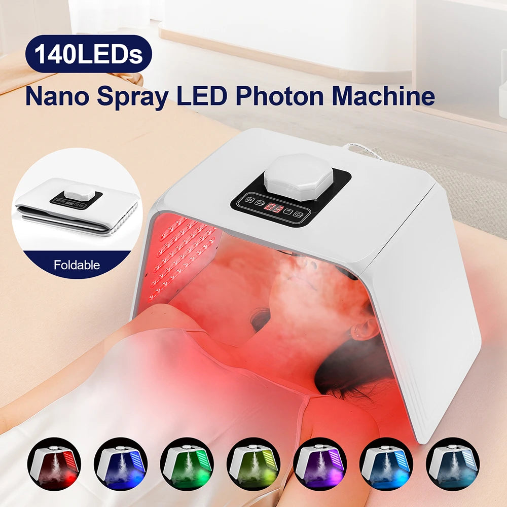 7 Colors LED Photon Machine SPA Facial Spray Device Skin Rejuvenation Light Facial Lifting Whitening Body Beauty Machines