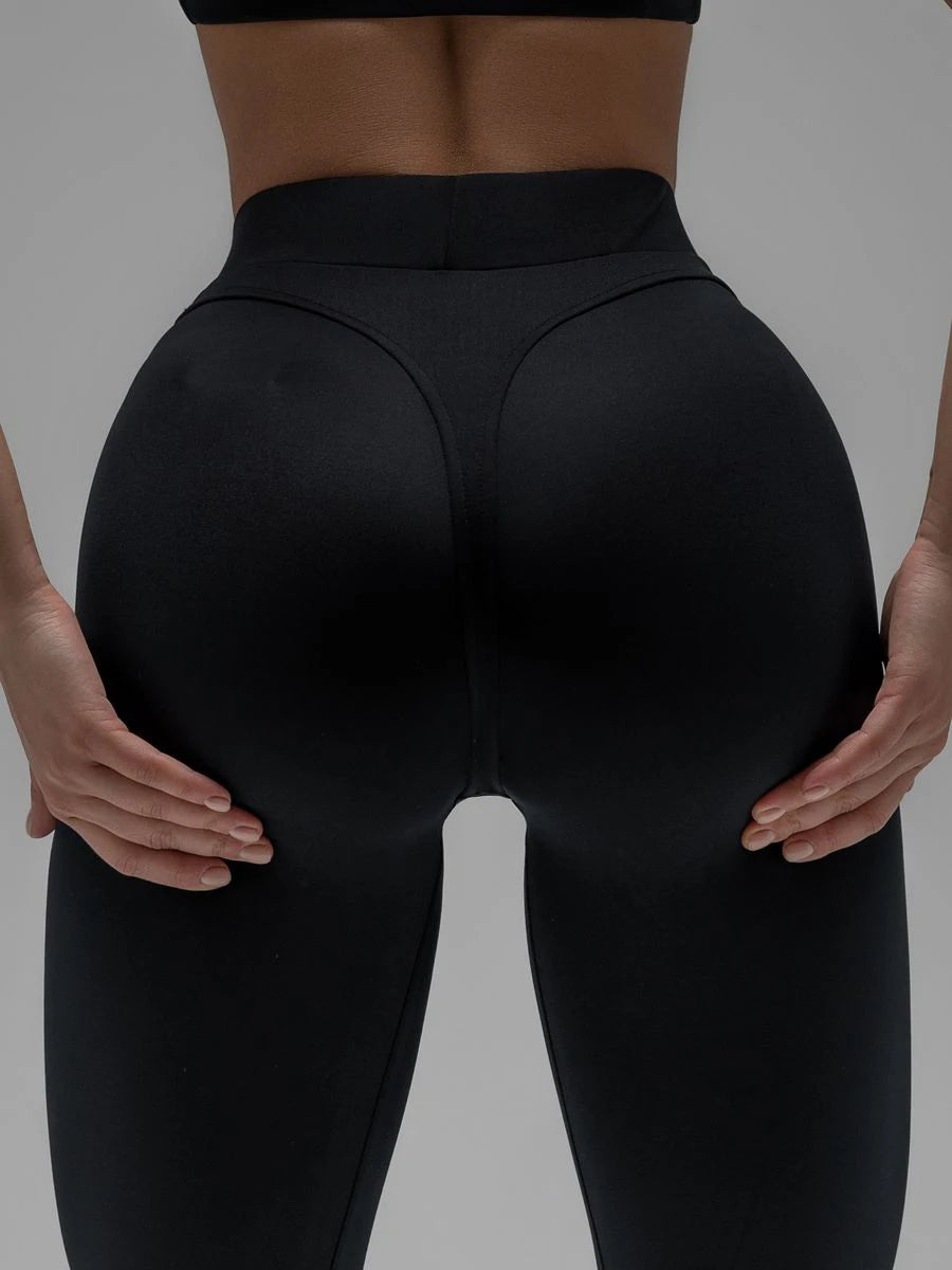 High-Waist Scrunch Butt Yoga Leggings 2024 – dicke Lifting Workout Tights, sexy schwarze Plus Size Yoga Hose für Damen