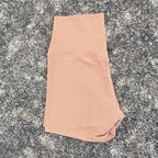 Sexy einfarbige Damen-Fitness-Sportshorts, hohe Taille, athletische Yoga-Shorts, Bein-Radfahren, umfassendes Training, Jogging, Squat-Proof