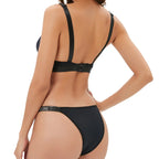 Buchstabe Strass Sport Leopard Sexy Dessous Set Geraffter Push Up Nahtloser BH Set Mode Spurenlose Dünne Fitness Unterwäsche