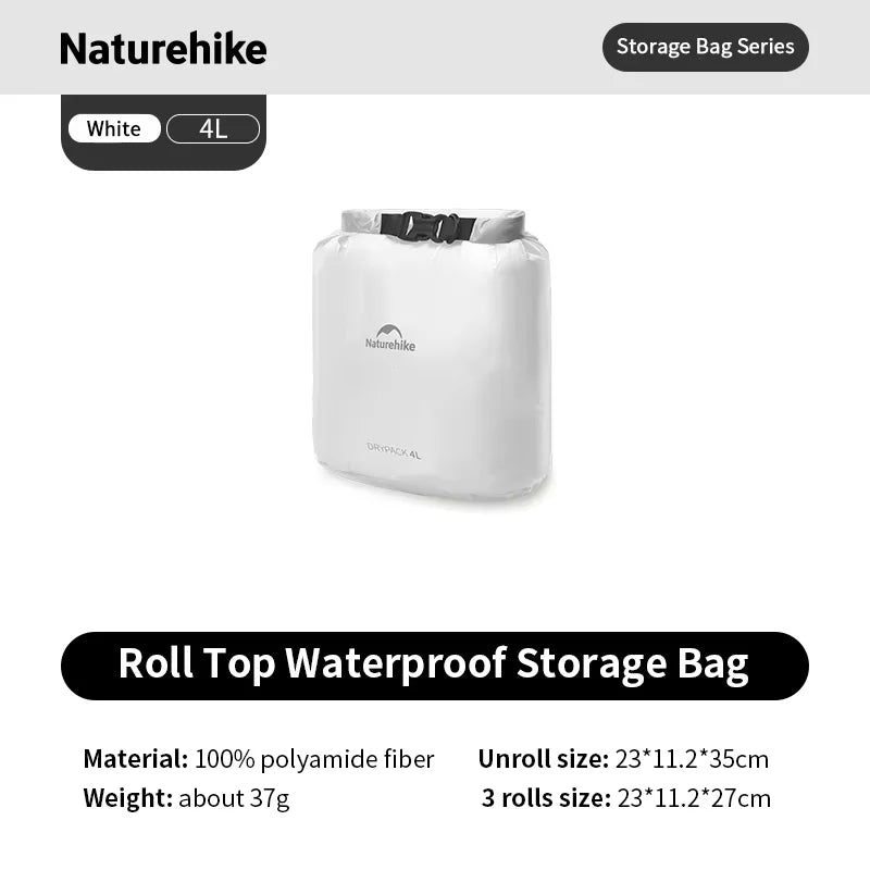 Naturehike Rolle-Aufbewahrungstasche Outdoor Reise Wandern Leicht Wasserdicht Vakuum Kompressionsspender Taschen Tragbarer Organizer
