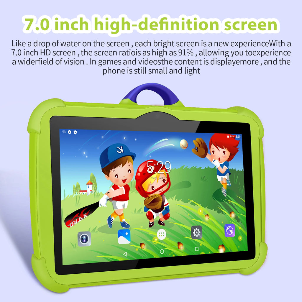 Neues 5G WIFI 7 Zoll Android Kinder-Tablet Quad Core 4GB RAM 64GB ROM Dual-Kameras Günstiges und einfaches Kindergeschenk Tablet PC