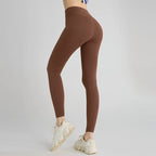 Naked feeling Yoga Leggings Women High Waisted Hip Lifting Fitness Leggings Running Cycling Pants Breathable Sports Leggings
