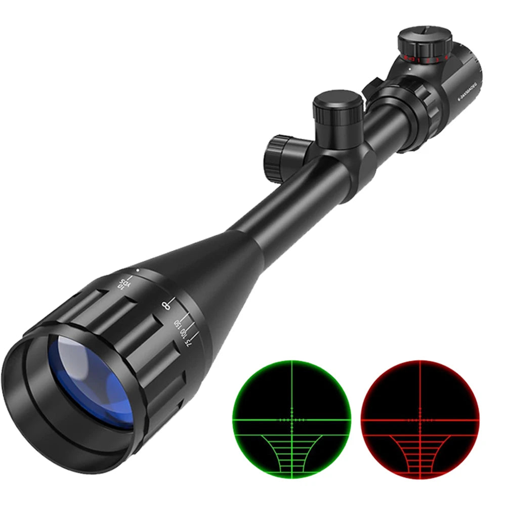 6-24x50 AOE Jagd Zielfernrohre Langstrecken Zielfernrohr Beleuchtetes Rot/Grün Absehen Taktisches Optisches Visier Hauptbild