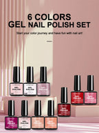 LIMEGIRL Gel-Nagellack-Kit UV Soak-off Gel Primer Polish Maniküre-Kit mit UV LED Lampe Trockner Semi-permanentes Gel-Nagellack-Kit
