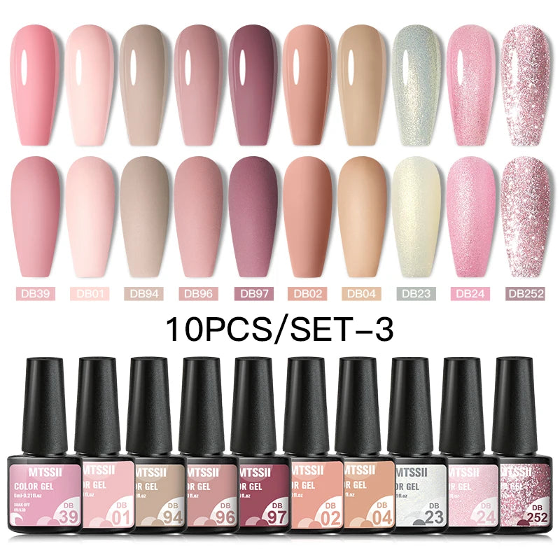 10/12PCS/SET Katze Magnetisches Gel Nagellack Set 9D Reflektierendes Glitzer Gel Halbpermanentes UV Gel Soak Off Funkelndes Nagelkunst Kits