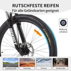 Vankel 27,5 Zoll Mountainbike für Erwachsene, 21-Gang-Schaltung, Dual-Scheibenbremsen, All-Terrain-Fahrrad für Herren & Damen Fahrradgeschenke