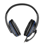 Kopfhörer 3,5mm Kabelgebundenes Gaming Headset Ohrhörer Musik für PS4 Playstation 4 Spiel PC Chat Computer mit Mikrofon