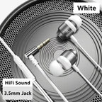 Gamer kabelgebundene Kopfhörer Gaming kabelgebundene Ohrhörer Metall HiFi Bass Stereo 3,5mm Ohrhörer Earbud für Handy Computer Mikrofon L-Klinke magnetisch
