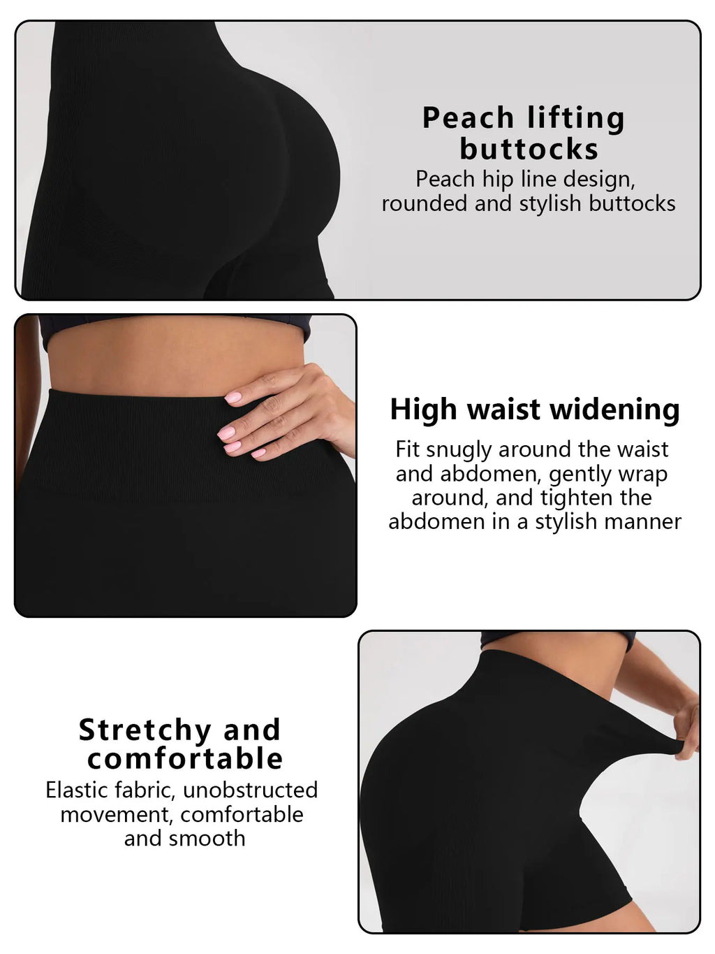 CZGUKE Damen-Outdoor-Sporthorts, Fitnesshose, Gym-Aufwärmhose, Yogahose, hochwertige, enge Jogging-Shorts und Radhose