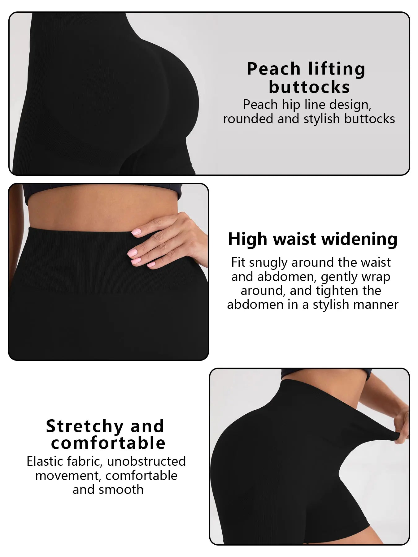 CZGUKE Damen-Outdoor-Sporthorts, Fitnesshose, Gym-Aufwärmhose, Yogahose, hochwertige, enge Jogging-Shorts und Radhose