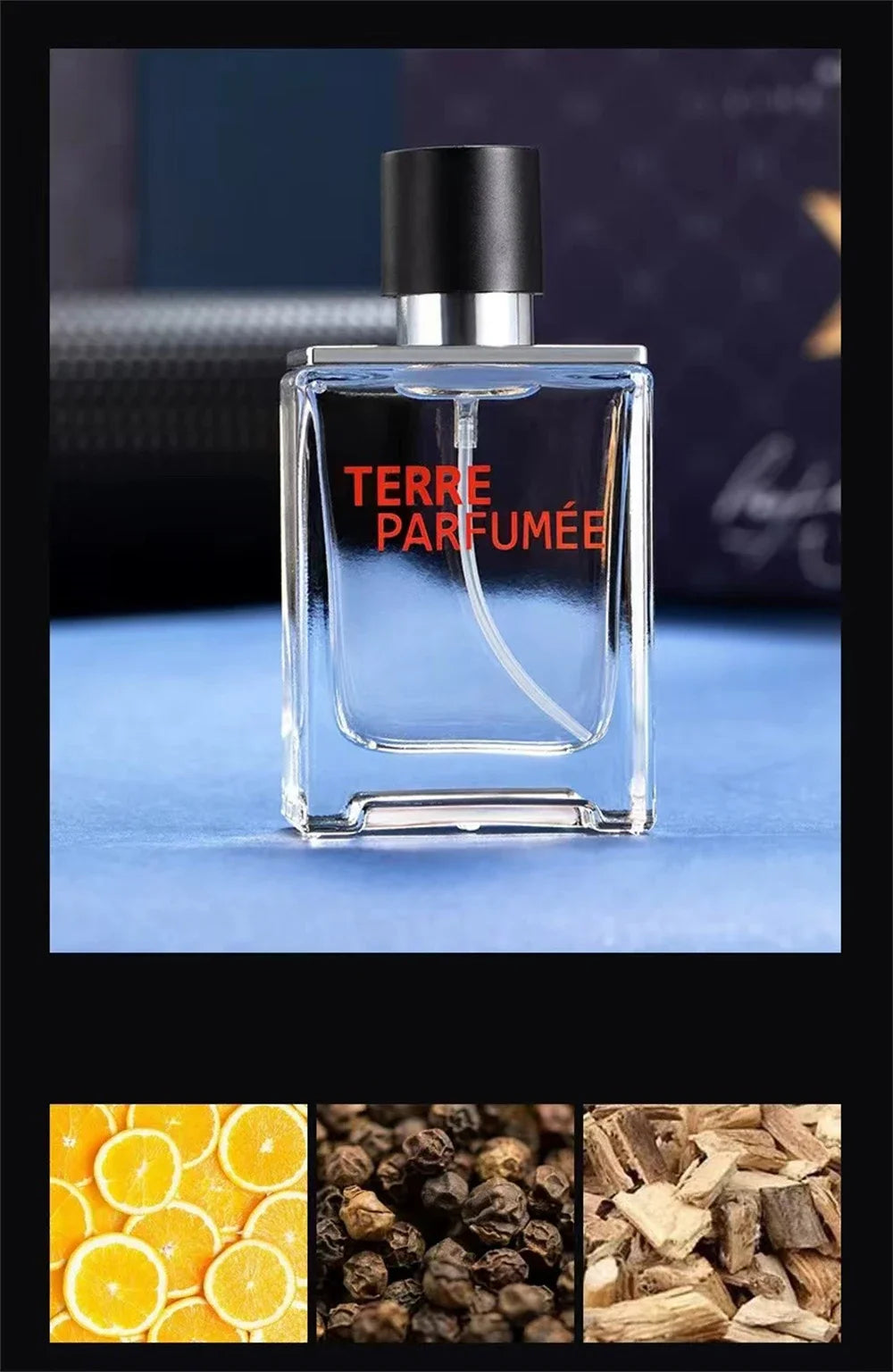 Luxusmarkenparfüm Herren Köln 100ml Parfums Homme Geschenkbox 4-teiliges Set Parfums Masculinos Natürlicher blumiger fruchtiger Duft Spray