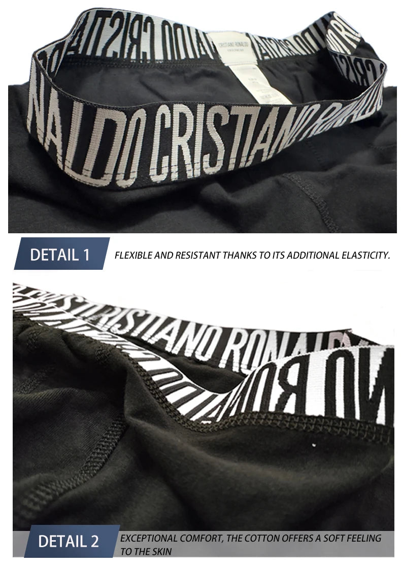 CRIIS SEVEN 7 Boxer Hombre Cotton Cristiano Ronaldo Herren Sport Shorts Unterwäsche Männliche Marke Boxershorts Herrenslips Herren Geschenk Unterhose