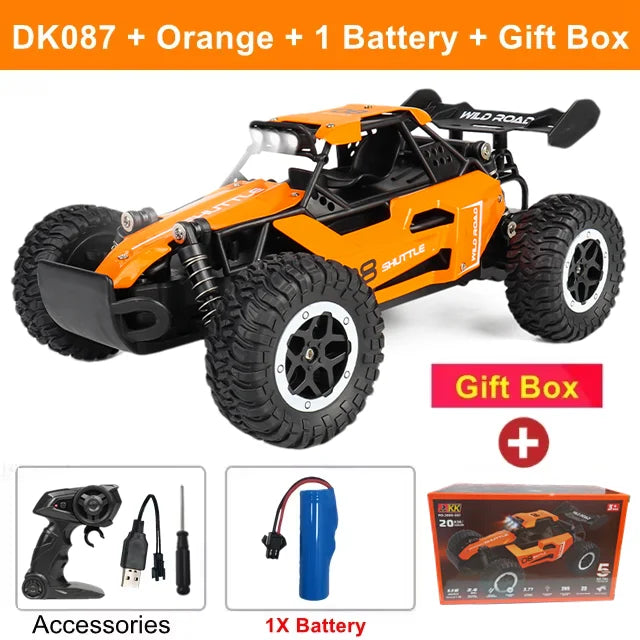 Oike RC-Car 1:16 Modell mit LED-Lichtern Funkferngesteuertes Offroad-Kletterfahrzeug Outdoor-Autos Drift-Rennspielzeug Jungen Geschenke