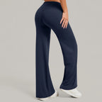 Damen gerade Yoga-Leggings weicher, dehnbarer Stoff Damen-Yogahosen GYM Schweißableitende Eigenschaften Lauf-Sport-Hosen