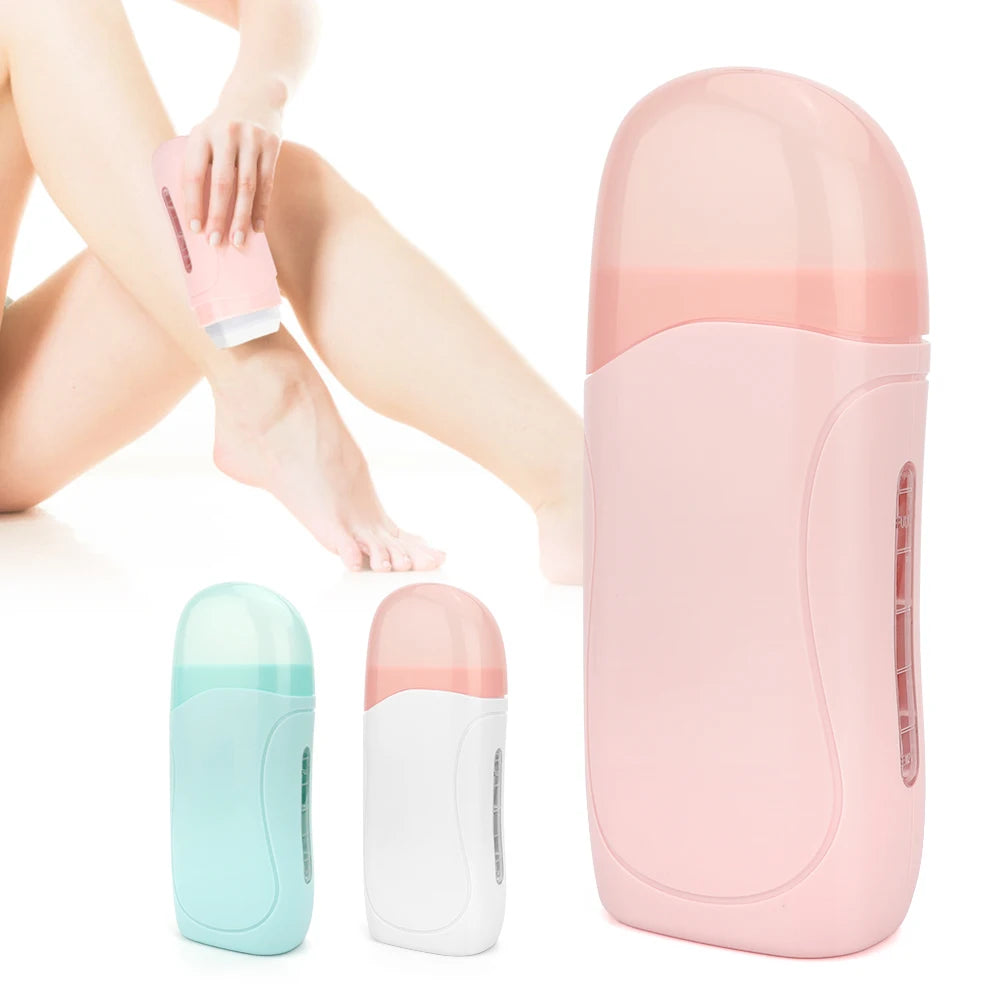 Unisex Roll on Depilatory Wax Cream Hair Removal Roller Wax Heater Waxing Hot Cartridge Warmer Equipment Tool Waxing Kit Zweitbild