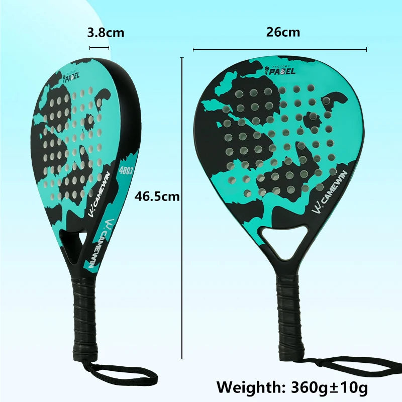 Leichter Carbonfaser-Käfig-Padel-Schläger | Tennisschläger Sportgeräte Fitness und Gesundheit, gute Elastizität, hohe Qualität!