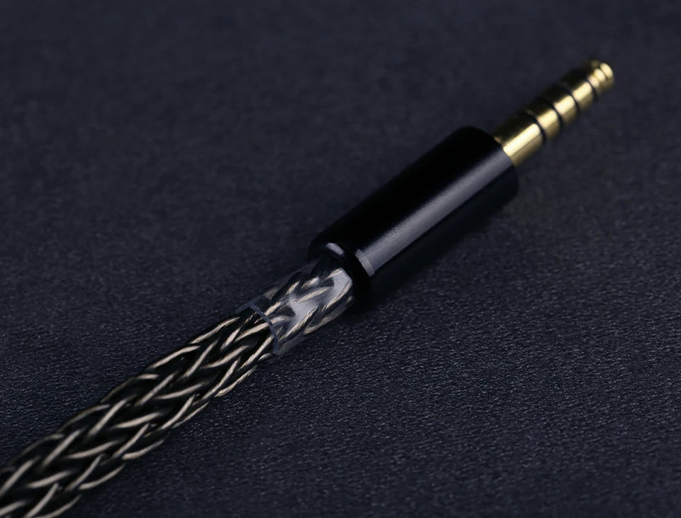 OPENHEART 16-adriges Kopfhörerkabel 1 zu 2 Klinken dual 3.5/2.5/4.4mm/XLR symmetrisches Kabel für HIFIMAN DENON Ersatzkabel 2m 3m