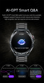 EKG High-End Gesundheits-Smartwatch Herren Blutdruck Lipide Blutsauerstoff Körperanalyse Harnsäure Gesundheitstracker Smartwatch Herren Damen