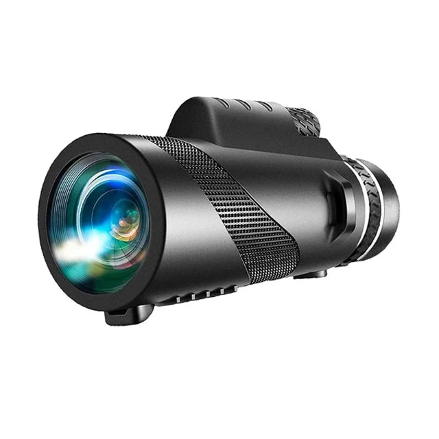 80x100 HD ZOOM Leistungsstarkes monokulares Teleskop Tragbares Fernglas Langstrecken-Teleskop Jagd Camping mit Stativ und Telefonclip