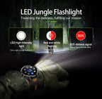 2026 Neue TANK Ultra 1400mAh Akku Militär Smartwatch 10ATM Wasserdicht Herzfrequenz Taktische LED Taschenlampe Herren Sportarmband