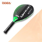 ODEA Beach Tennis Schläger Vollcarbon Rauhe Oberfläche Outdoor Sport Schläger Für Herren Damen Erwachsene Fortgeschrittene Spieler 3K 18K