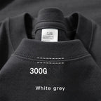 Sommer Baumwolle Strapazierfähiges 300-Gramm-T-Shirt aus amerikanischer Reinbaumwolle für Herren mit kurzen Ärmeln, lässiges Basic-Oberteil, Oversized T-Shirt
