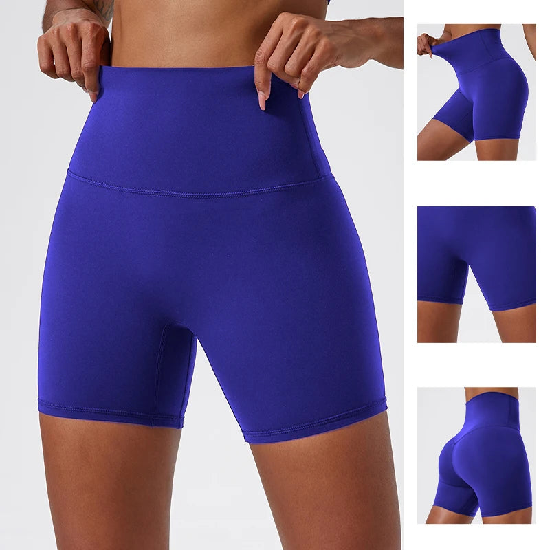 Hearuisavy Damen Yoga Shorts Sommer Soft Buttock Lift Gym Leggings High Waist Sport Shorts Damen Running Workout Shorts Female