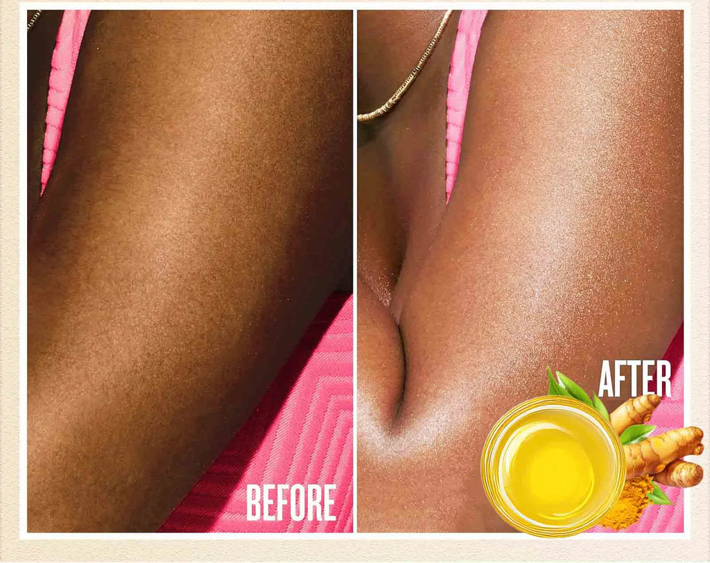 WK JALY Kurkuma Glow Essential Körperöl, feuchtigkeitsspendend, aufhellend, hellt dunkle Achseln und Fingerknöchel auf, gegen Akne, gleicht ungleichmäßige Haut aus