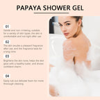 Papaya Whitening Duschgel Peeling Verblassen von Pigmentflecken Langanhaltender Duft Erfrischend Reguliert Öl Feuchtigkeitsspendend Reichhaltiger Schaum Körperwaschmittel