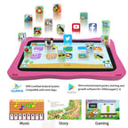 BDF Tablet für Kinder 7 Zoll Android 11 System 32 GB WiFi Bluetooth Dual-Kamera Bildungssoftware installiert mit Schutzhülle