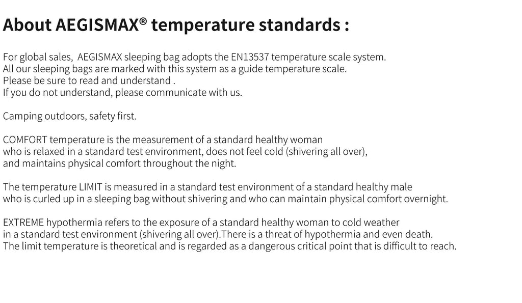 AEGISMAX Nano2 Upgrade 0 Grad 800FP Gänsedaunen Schlafsack Outdoor Ultraleichter Camping Wandern Schlafsack für Herren & Damen