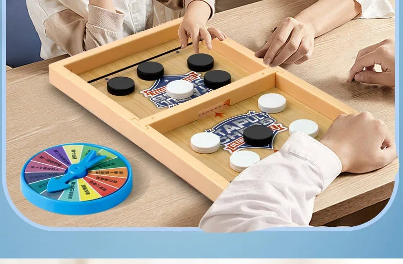 Fast Sling Puck Spiel Schleuder-Schach Tischschach Puzzle Partyspiel Erwachsener Kind Familienspiel Desktop-Battle-Brettspiele