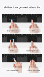 TouchPad Magic Keyboard für iPad Air 11 13 M4 2026 M3 M2 iPad 10 10. Gen. Air 4 5 6 iPad Pro 11 12,9 13'' M5 M4 Smart Cover Hintergrundbeleuchtung